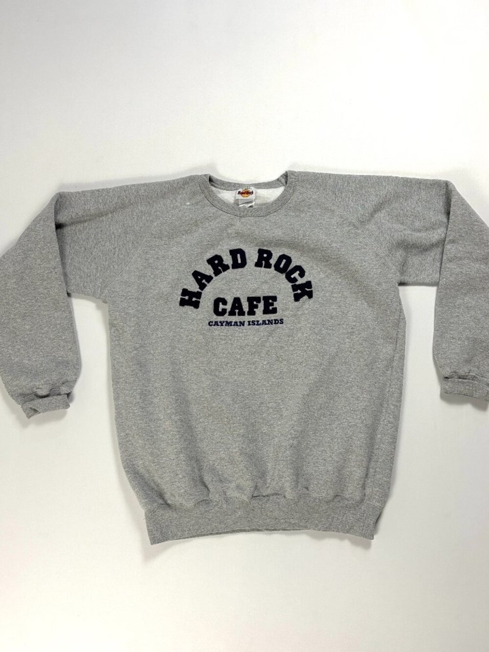 Vintage Hard Rock Cafe Cayman Islands Crewneck Sweatshirt Gray Sz L